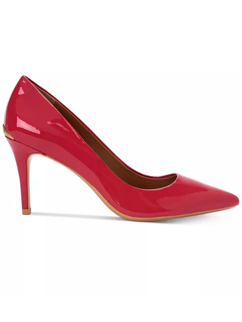 Calvin Klein Red Patent Pointed-Toe Pump